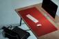Preview: Schreibtischmatte Purosens Silk 60x120 Rot