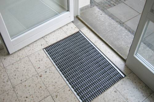 Preview: Fußabstreifer, Schmutzfangsystem Kobe, Höhe: 22 mm, 58,5 x 38,5 cm, Alu-Fußmatte