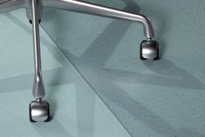 Preview: Bodenschutzmatte für Teppichböden mit 2,5 mm langen Ankernoppen