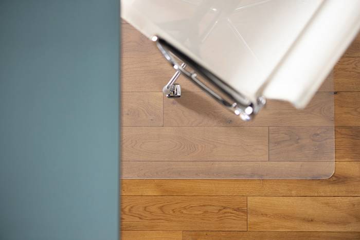 Preview: Bodenschutzmatte für Hartböden mit spezieller VAB-Haftschicht