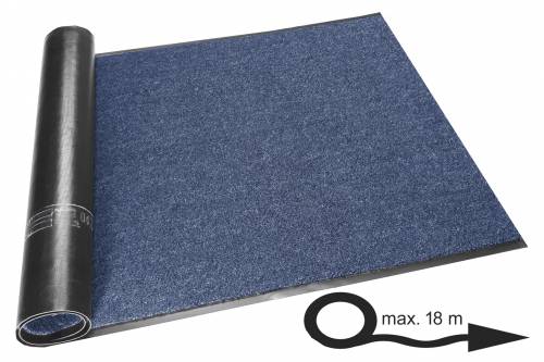 Schmutzfangmatte Olefin Rollenware 120 cm breit, Blau, Meterware mit bis zu 20 m Länge, optional mit Rand
