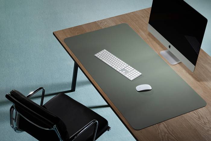 Preview: Schreibtischmatte Purosens Silk 60x120 Hellgrün