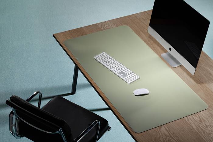 Preview: Schreibtischmatte Purosens Silk 60x120 Rot