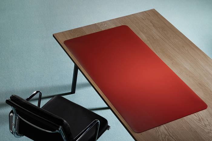 Schreibtischmatte Purosens Silk 60x120 Pastellblau