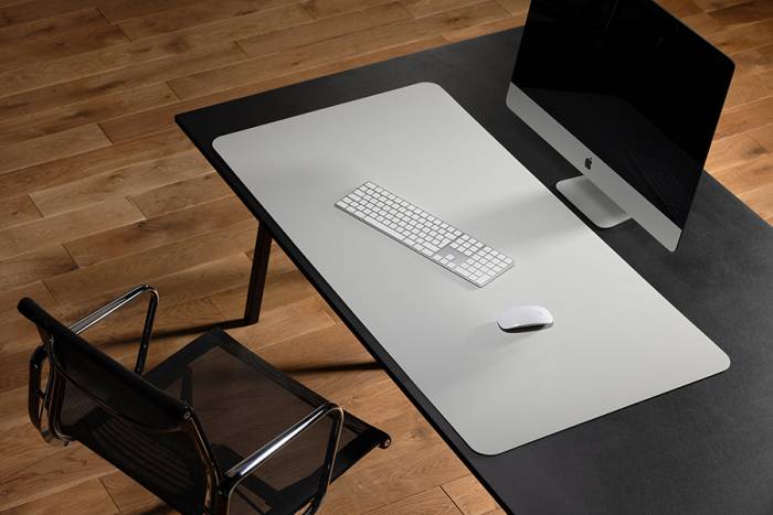 Preview: Schreibtischmatte PuroSens Stijl 60x120 Stone White