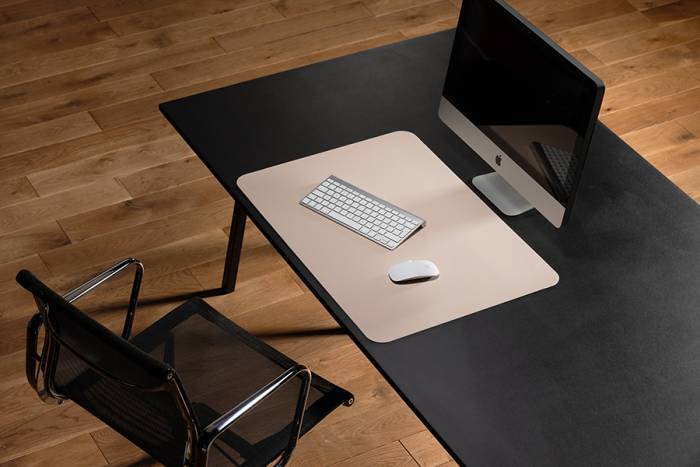 Preview: Schreibtischmatte PuroSens Stijl 60x60 Soft Rose