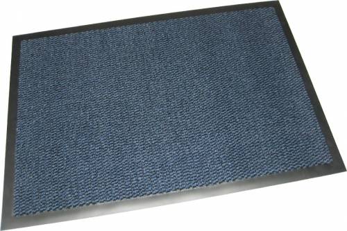 Schmutzfangmatte Trendy 60 x 90 cm, Blau, flache Fußmatte mit guter Wirkung gegen Nässe und Feinschmutz