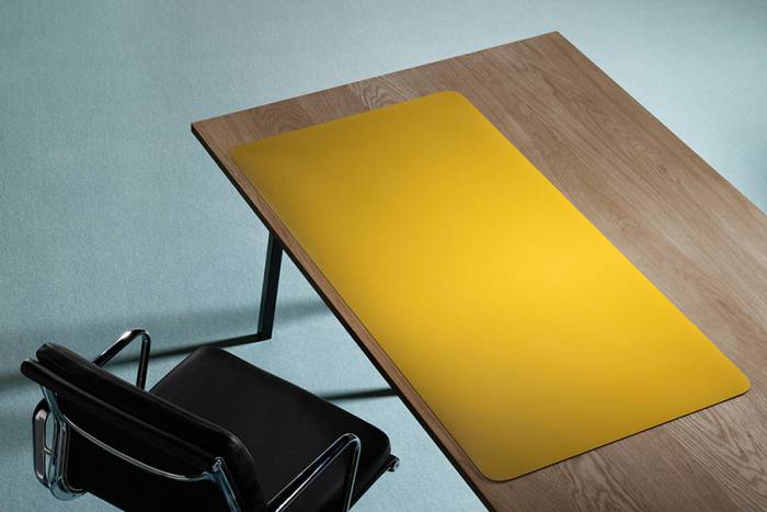 Schreibtischmatte Purosens Silk 60x120 Gelb
