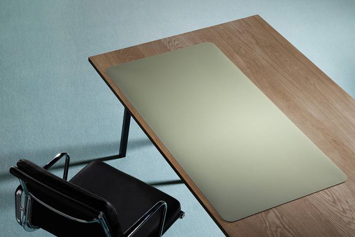 Schreibtischmatte Purosens Silk 60x120 Hellgrün