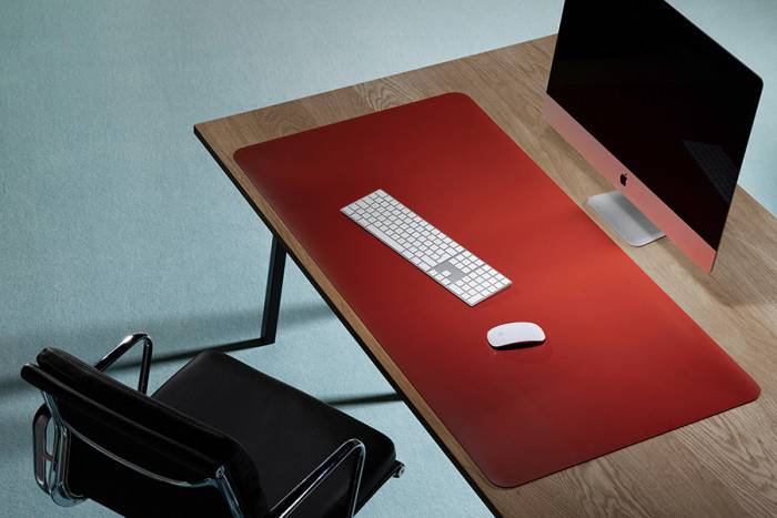 Schreibtischmatte Purosens Silk 60x120 Rot