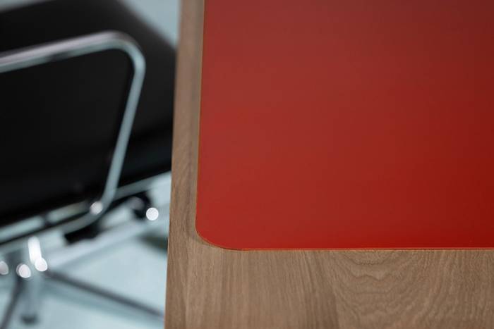 Schreibtischmatte Purosens Silk 60x120 Rot