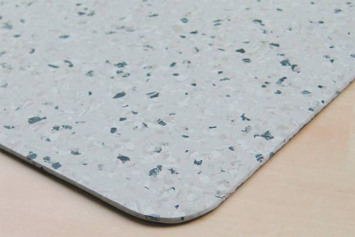 Materialstärke: 2 mm, Farbe: Grau-marmoriert